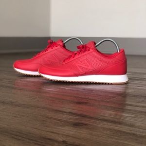 New Balance 501  Classic Red Leather